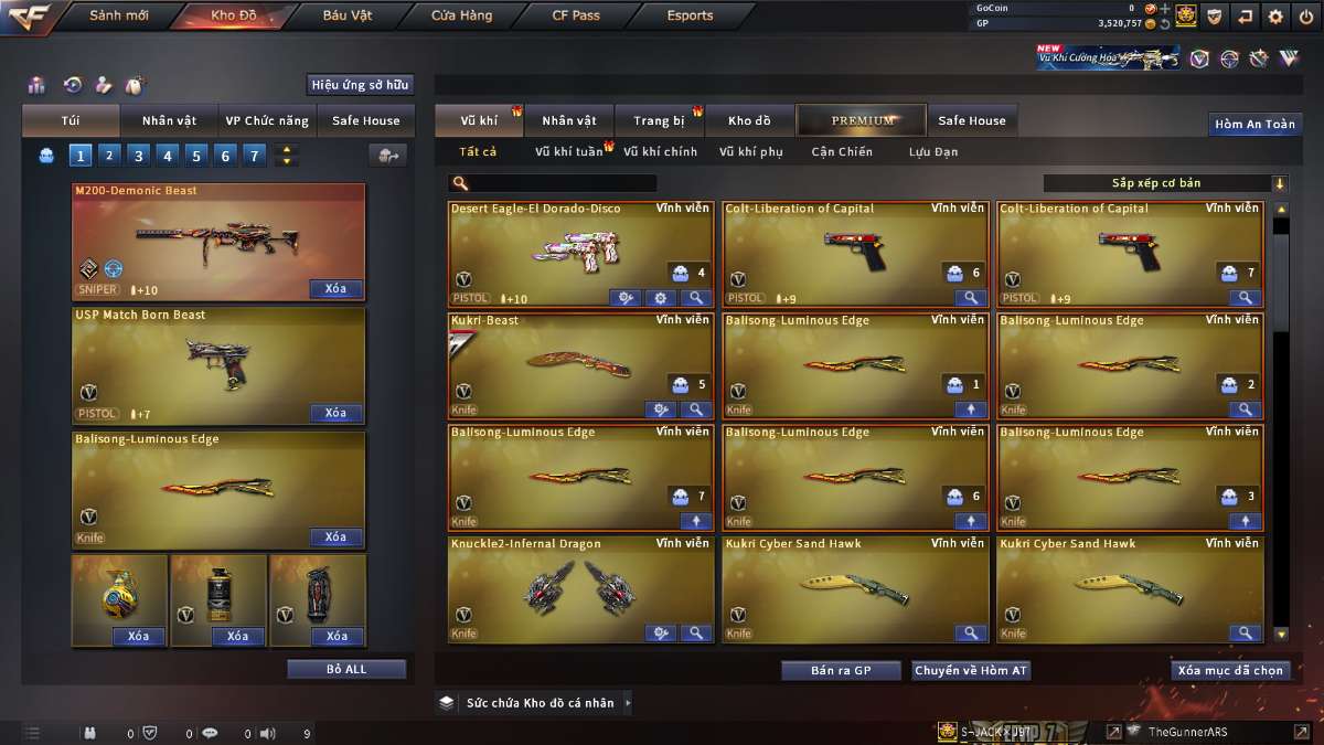 shop acc cf uy tin gia re